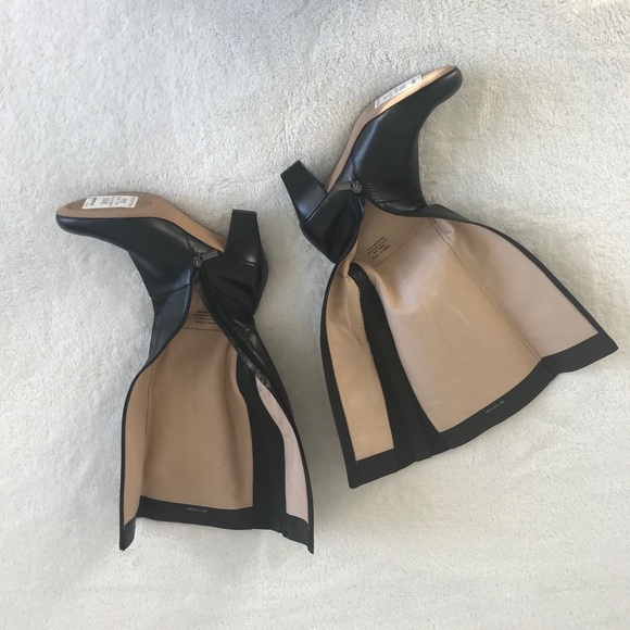 NWT Nordstrom Trotter’s Leather Black Zip Up Boots - Picture 9 of 10